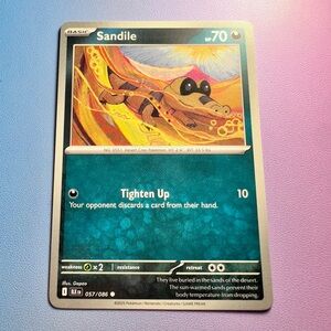 sandile - 057/086 (common) — pokemon: black bolt